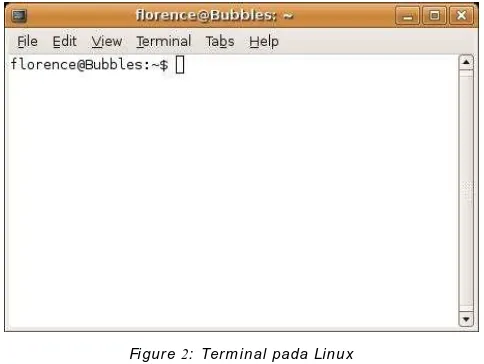 Gambar 3:  Menulis Kode Program Menggunakan Text Editor  