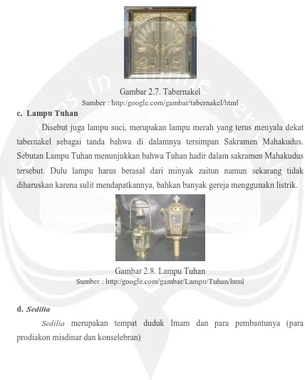 Gambar 2.7. Tabernakel Sumber : http:/google.com/gambar/tabernakel/html 