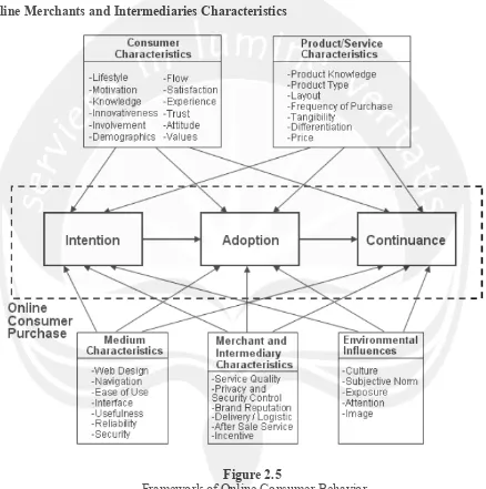 Figure 2.5  Framework of Online Consumer Behavior 