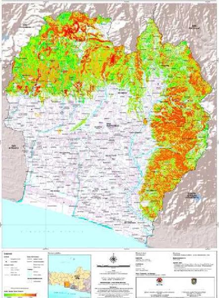 Gambar 3.1 Peta  Daerah  Rawan  Bencana  Tanah  Longsor  Kabupaten Purworejo