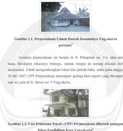 Gambar 1.1. Perpustakaan Umum Daerah Kotamadya Yogyakarta 