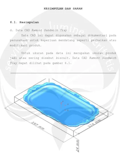Gambar 6.1. Data CAD Ramont Sandwich Tray 