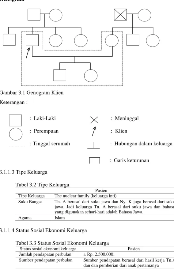 Tabel 3.2 Tipe Keluarga 