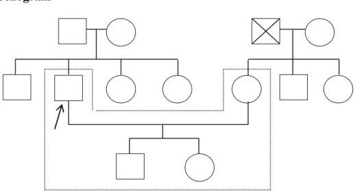 Gambar 3.1 Genogram Klien  Keterangan : 