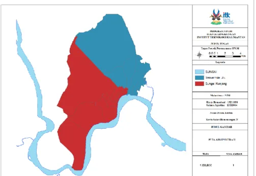 Gambar 3. 2 Peta Administrasi Kecamatan Samarinda Ulu dan Sungai Kunjang 