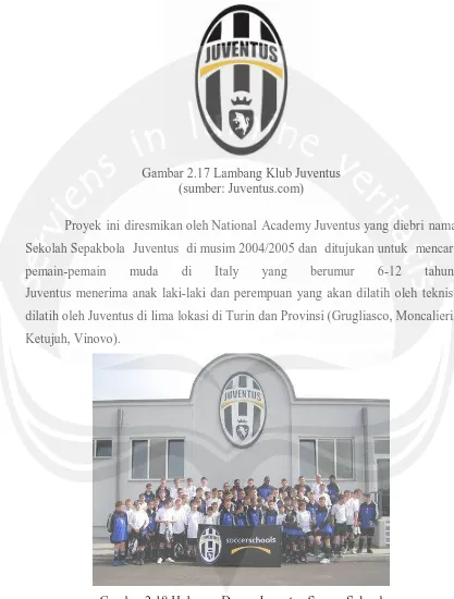 Gambar 2.18 Halaman Depan Juventus Soccer School (sumber: juventussoccerschool.com) 