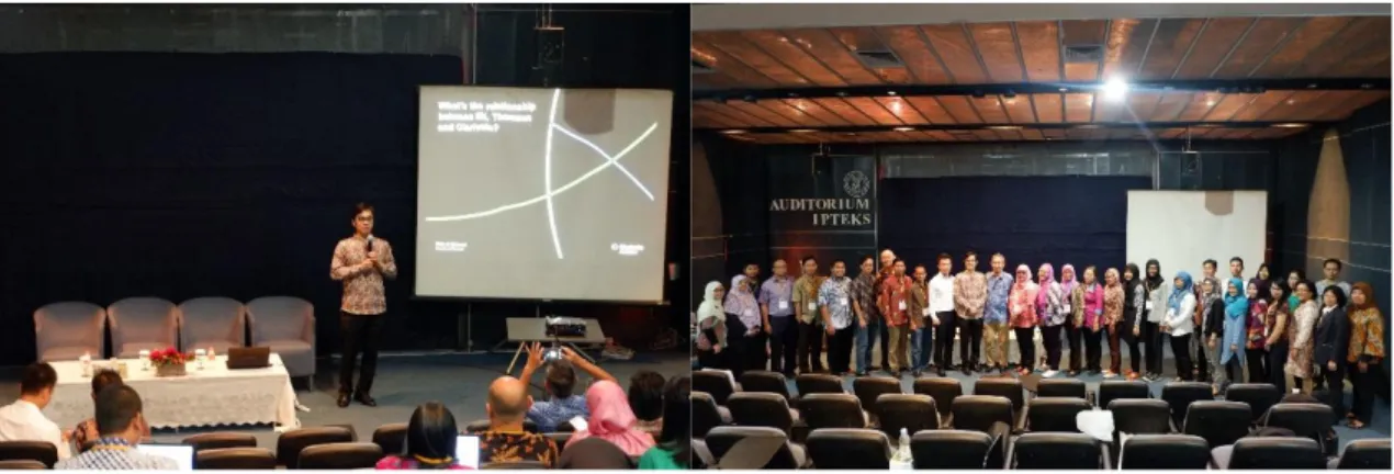Gambar 3.  Dokumentasi Kegiatan Workshop Clarivate Analytics : “Powering Your Journal into  The Web of Science Core Collection 