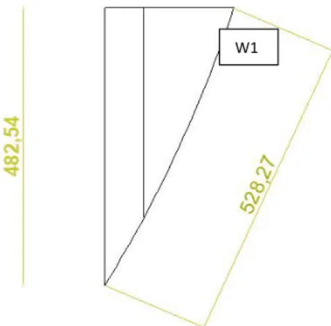 Gambar 4. 6 Irisan Lereng Perhitungan berat irisan tanah