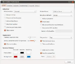 Graph 4. Global – Preferences Window Behaviour