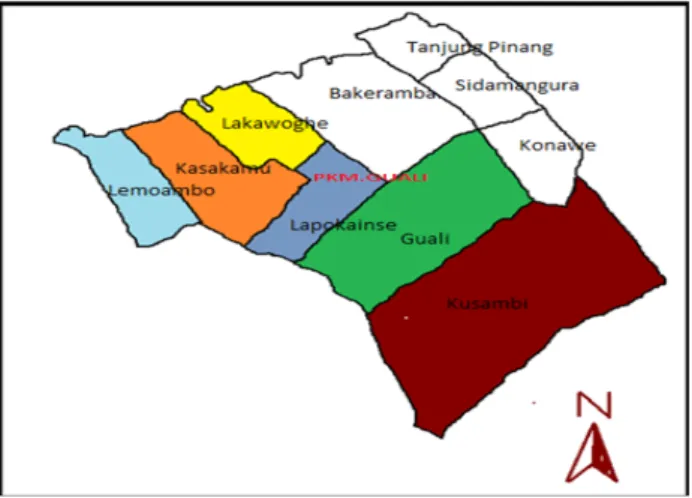 Gambar 4.1. Peta Batas Wilayah Kerja Puskesemas Guali
