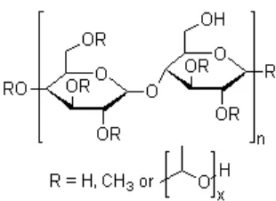Gambar 2.3. a) Struktur Kimia dan b) Bentuk toroidal molekul β-siklodekstrin (Loftsson 