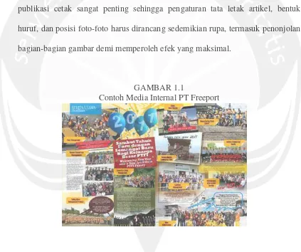 GAMBAR 1.1Contoh Media Internal PT Freeport