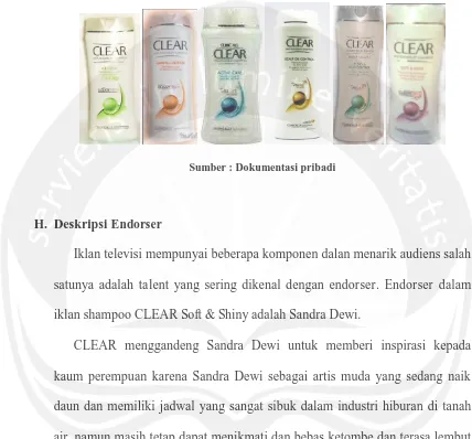 Gambar 2.2  produk Shampo CLEAR 