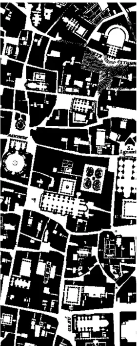 Figure 3.38 Fragment of the map of Rome by Giambattista Nolli.