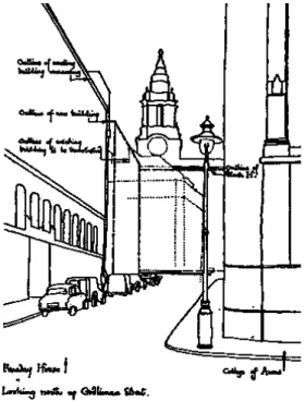 Figure 3.42 Holford's analysis of roof profiles for St Paul's London.