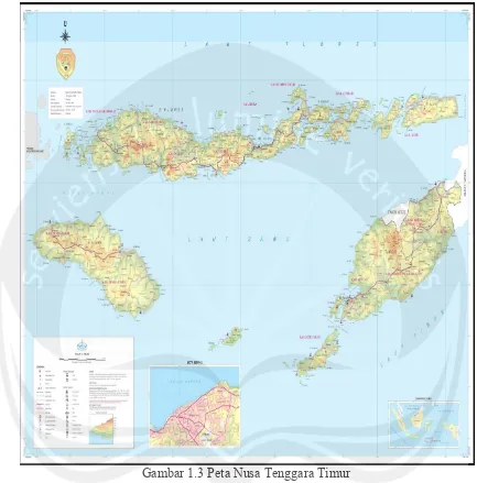 Gambar 1.3 Peta Nusa Tenggara Timur 