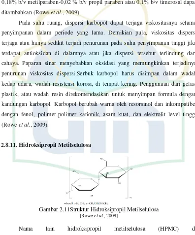 Gambar 2.11Struktur Hidroksipropil Metilselulosa 