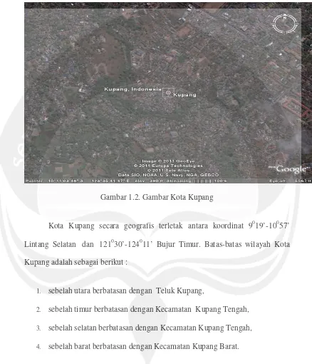 Gambar 1.2. Gambar Kota Kupang 
