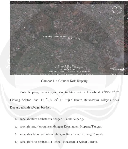 Gambar 1.2. Gambar Kota Kupang 