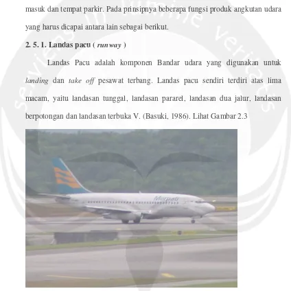 Gambar 2.3 landas pacu (runway) Bandar Udara El Tari Kupang 