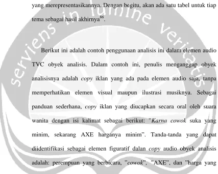 figuratif karena sifatnya yang lebih tematis, persepsi yang muncul dapat 