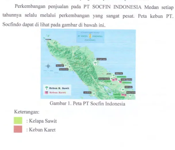 Gambar  1.  Peta  PT Socfin  Indonesia