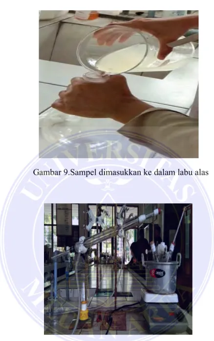 Gambar 10.Proses distilasi 