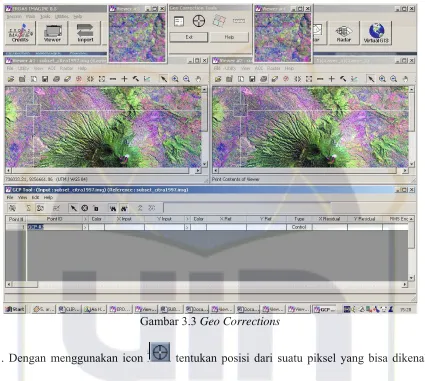Gambar 3.3 Geo Corrections 