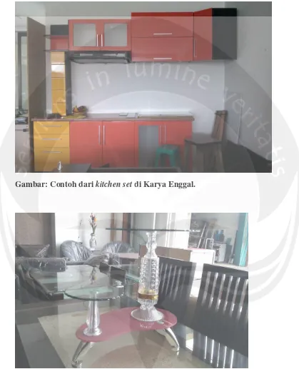 Gambar: Contoh dari kitchen set di Karya Enggal.