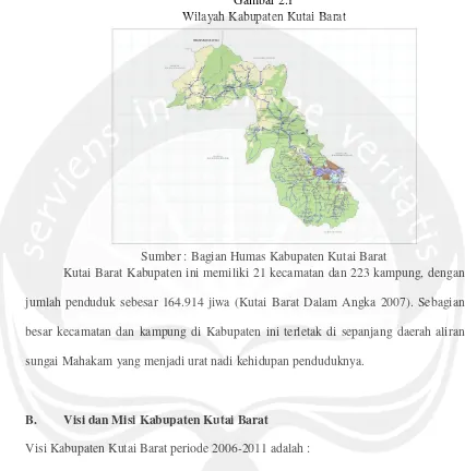 Gambar 2.1Wilayah Kabupaten Kutai Barat