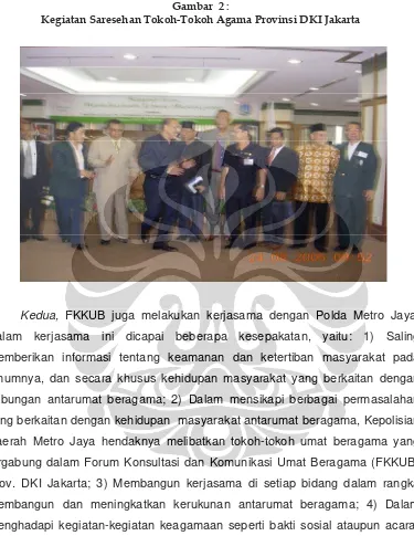 Gambar  2 :  Kegiatan Saresehan Tokoh-Tokoh Agama Provinsi DKI Jakarta 