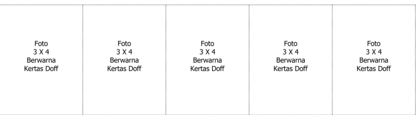 Foto  3 X 4  Berwarna  Kertas Doff 