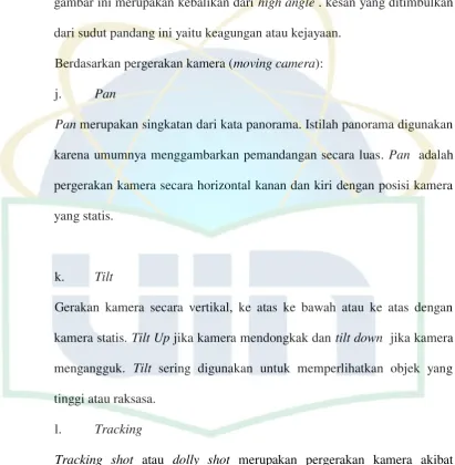gambar ini merupakan kebalikan dari high angle . kesan yang ditimbulkan 
