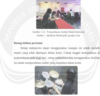 Gambar 2.12.  Perpustakaan, Institut Musik Indonesia 