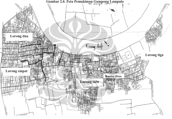 Gambar 2.8. Peta Pemukiman Gampong Lampulo 