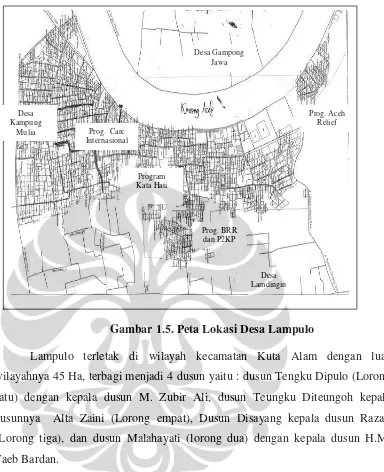 Gambar 1.5. Peta Lokasi Desa Lampulo 
