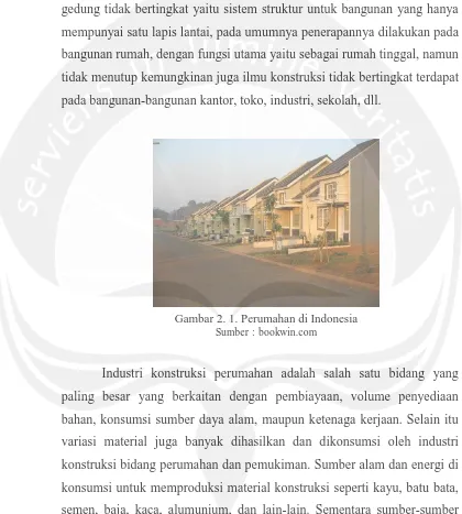 Gambar 2. 1. Perumahan di Indonesia Sumber : bookwin.com 