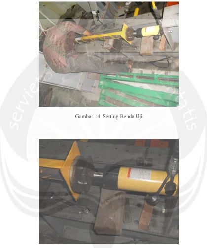 Gambar 14. Setting Benda Uji  