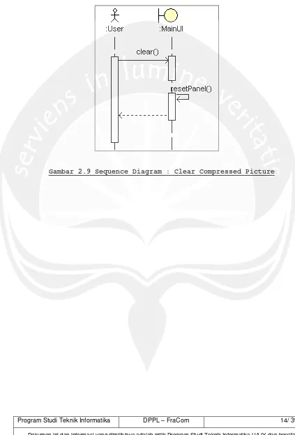 Gambar 2.9 Sequence Diagram : Clear Compressed Picture 