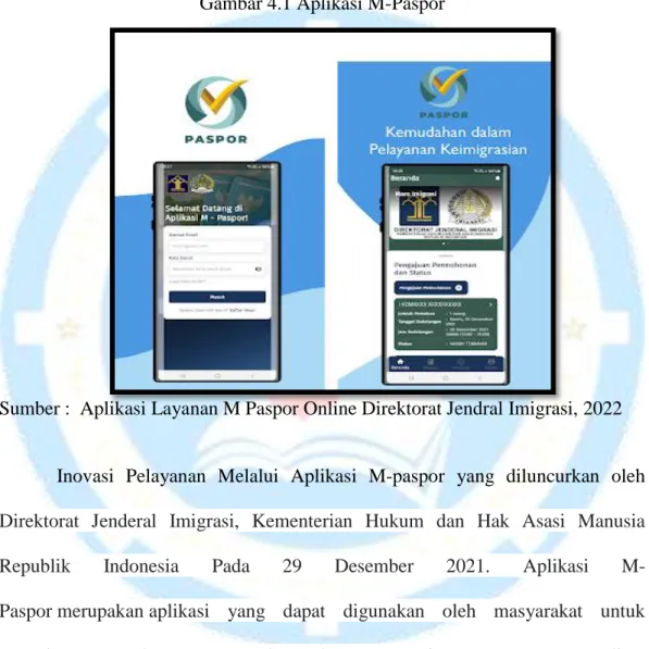 Gambar 4.1 Aplikasi M-Paspor 