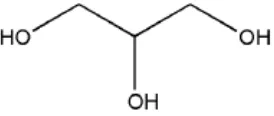 Gambar 2. Struktur Kimia Gliserol (Rowe et al., 2009) 