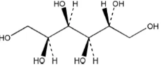 Gambar 3. Struktur Kimia Sorbitol (Rowe et al., 2009) 