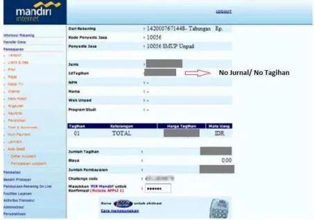 Gambar 5 Tampilan Konfirmasi Token Internet Banking 