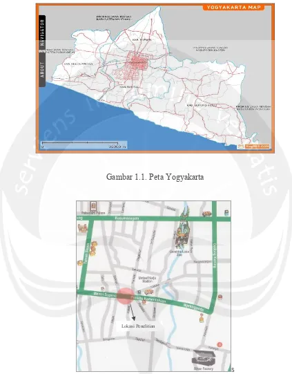 Gambar 1.1. Peta Yogyakarta