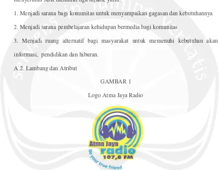 GAMBAR 1Logo Atma Jaya Radio