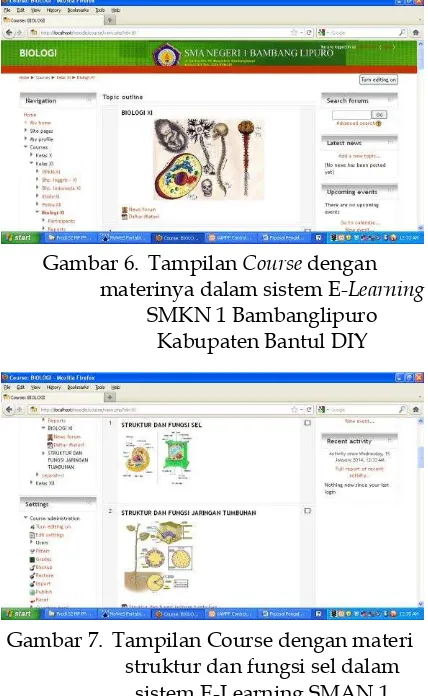 Gambar 6. Tampilan Course dengan 