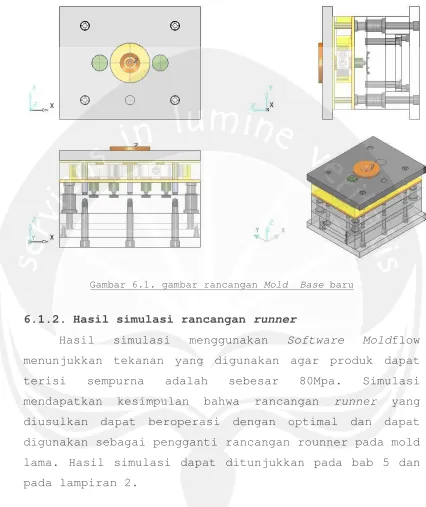 Gambar 6.1. gambar rancangan Mold