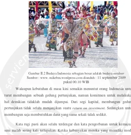 Gambar II.2 Budaya Indonesia sebagian besar adalah budaya outdoor 