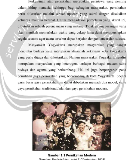 Gambar 1.1 Pernikahan Modern 