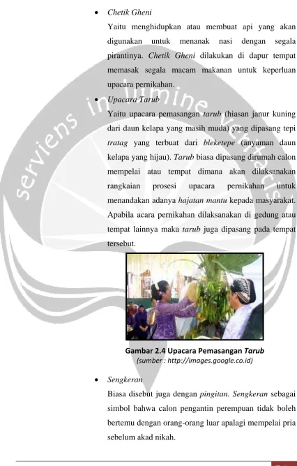 Gambar 2.4 Upacara Pemasangan Tarub 